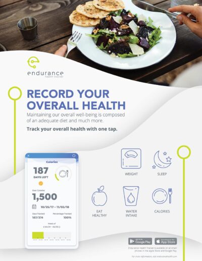 Endurance Health Tracker Overall Health Poster Ad
