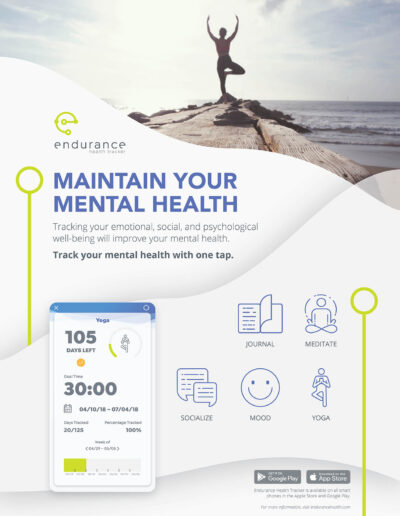 Endurance Health Tracker Mental Health Poster Ad
