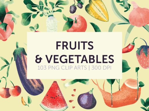 Produce Clip Arts |Fruit Clip Arts |Vegetable Clip Arts | PNG Files